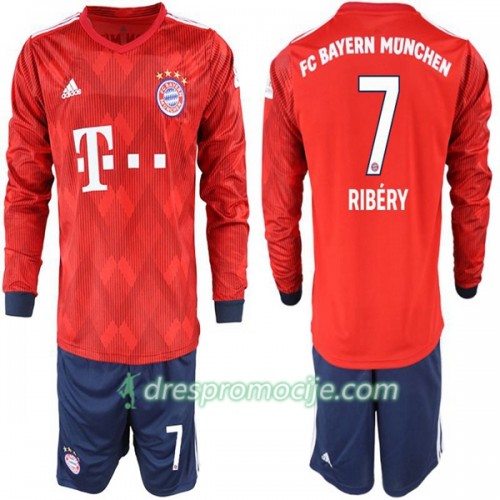 FC Bayern München Dres Ribery 7 Dječji Domaći 2018/19 Dugim Rukavima FC Bayern München Dres Ribery 7 Dječji Domaći 2018/19 Dugim Rukavima